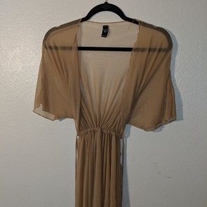 Tan Swim Cover Up